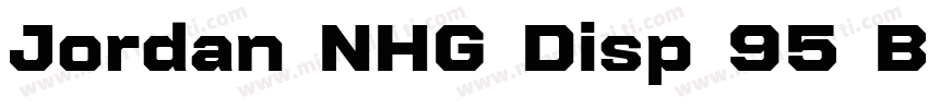 Jordan NHG Disp 95 Black字体转换